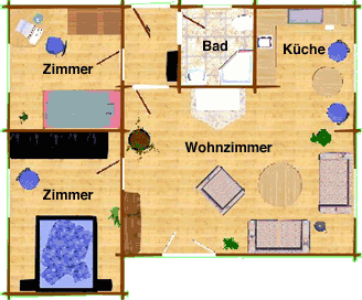 Grundriss Ferienhaus Spreewald