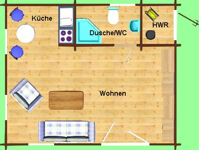 Grundriss Gartenhaus R�gen