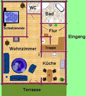 Grundriss Erdgeschoss Familienhaus 
